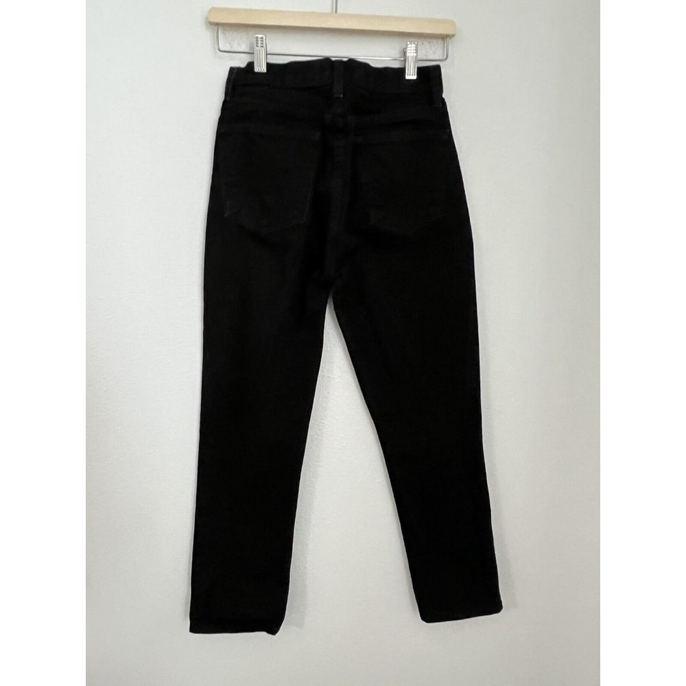 Reformation Jeans Julia Crop High Cigarette Jean Black Size 26 Excellent